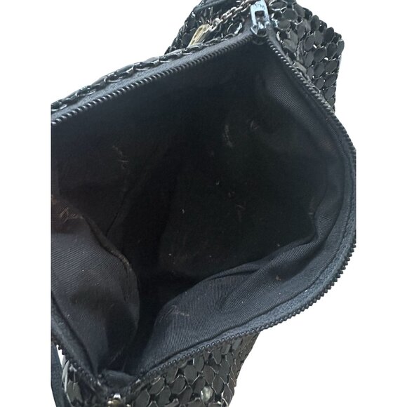 WHITING AND DAVIS Black Vintage Metal Cocktail Clutch Bag - Picture 9 of 10